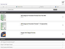 Tablet Screenshot of nutrimark.net